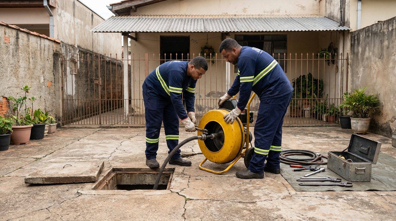 Desentupimento de esgoto em Porto Seguro‑BA