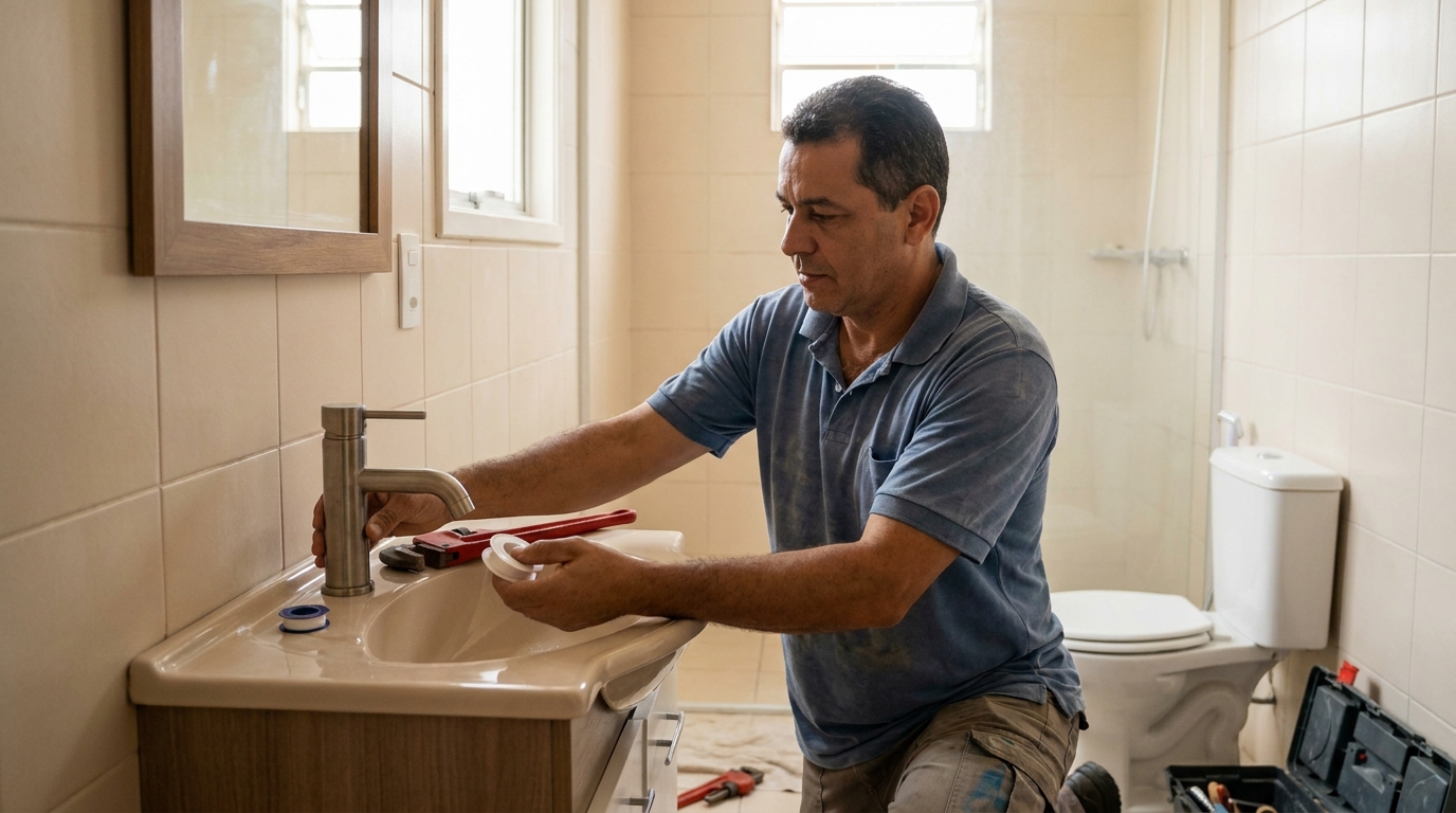Instalação de torneira profissional em Porto Seguro‑BA